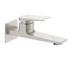 MAXTOR Wall Mounted Bathroom Basin Faucet with Rough-In Box & Trim Plate | AB002165 Brushed Nickel