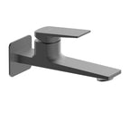 MAXTOR Wall Mounted Bathroom Basin Faucet with Rough-In Box & Trim Plate | AB002165 Brushed Gun Metal