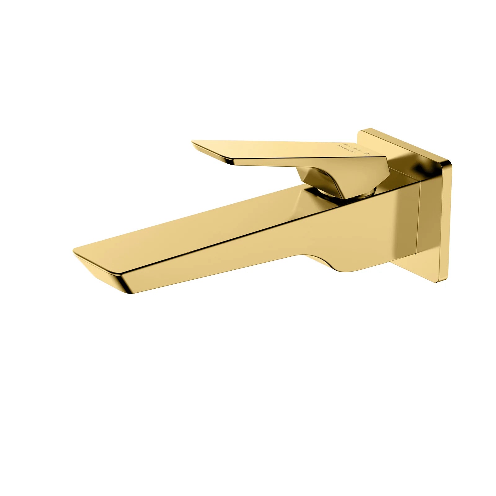 Aurora Wall Mounted Bathroom Basin Faucet AB002168 Brushed Gold