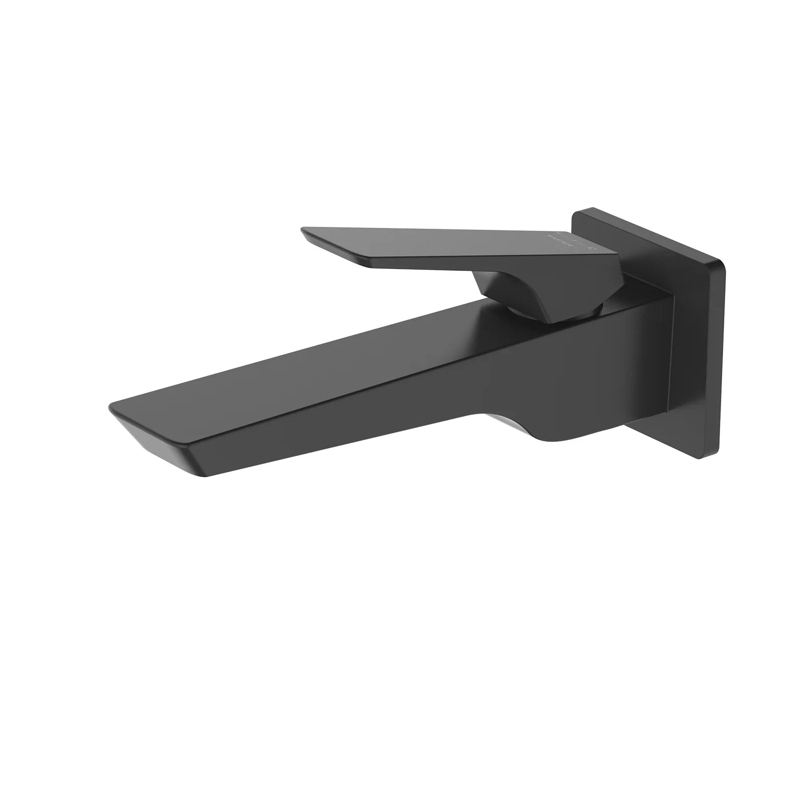 Aurora Wall Mounted Bathroom Basin Faucet AB002168 Matte Black