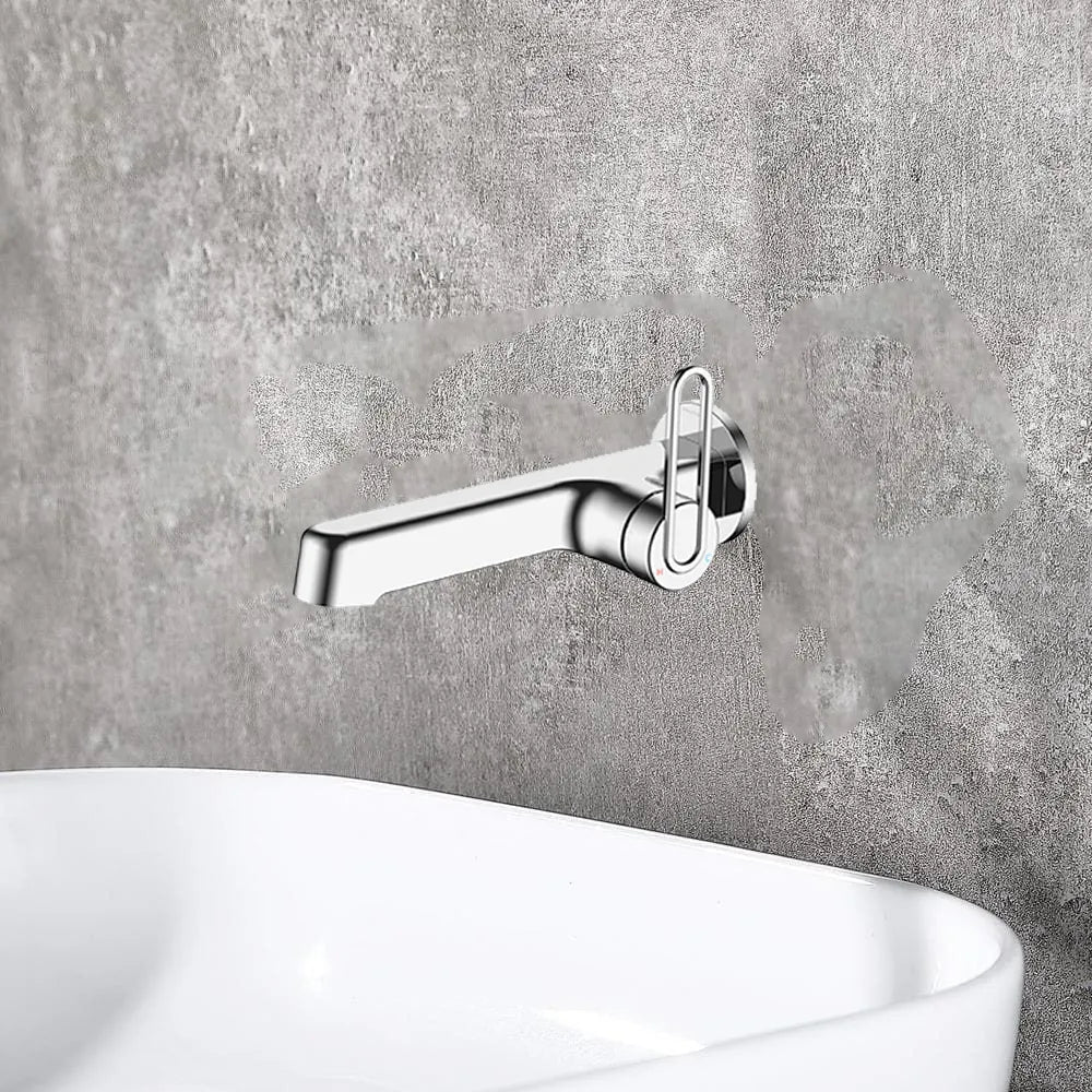 MAXTOR 1-Piece Wall Mounted Bathroom Basin Faucet with Loop Handle-AB002169