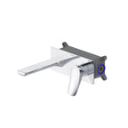Wall Mounted Concealed Basin Faucet with Box – Single Lever In-Wall Mixer – AB002176 Chrome