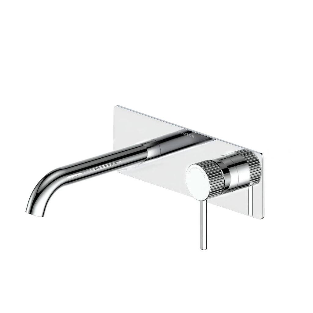 X-Circular Wall Mounted Bathroom Basin Faucet – Single Handle with Rough-In Box – AB002431 Chrome