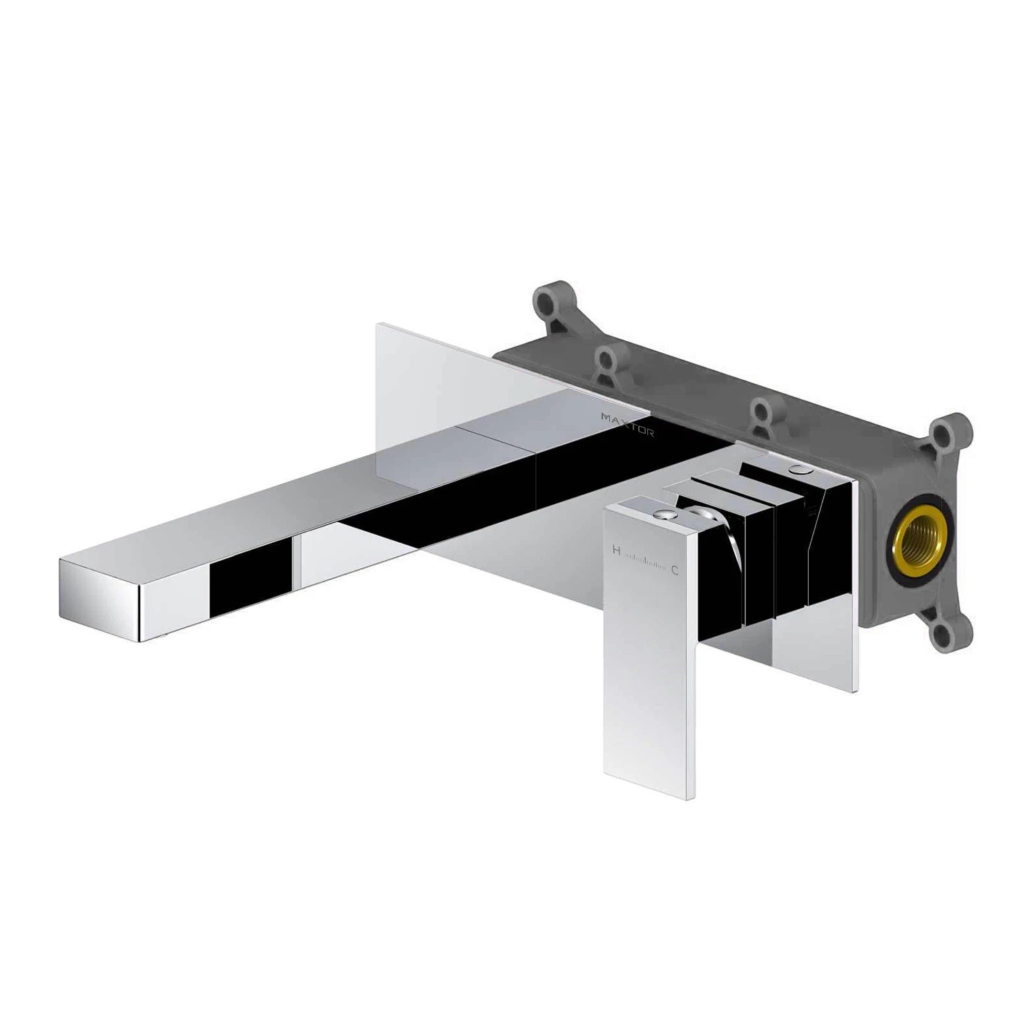 Square design wall mount basin faucet with box AB003000
