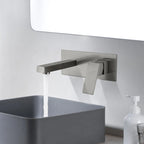 Square design wall mount basin faucet with box AB003000