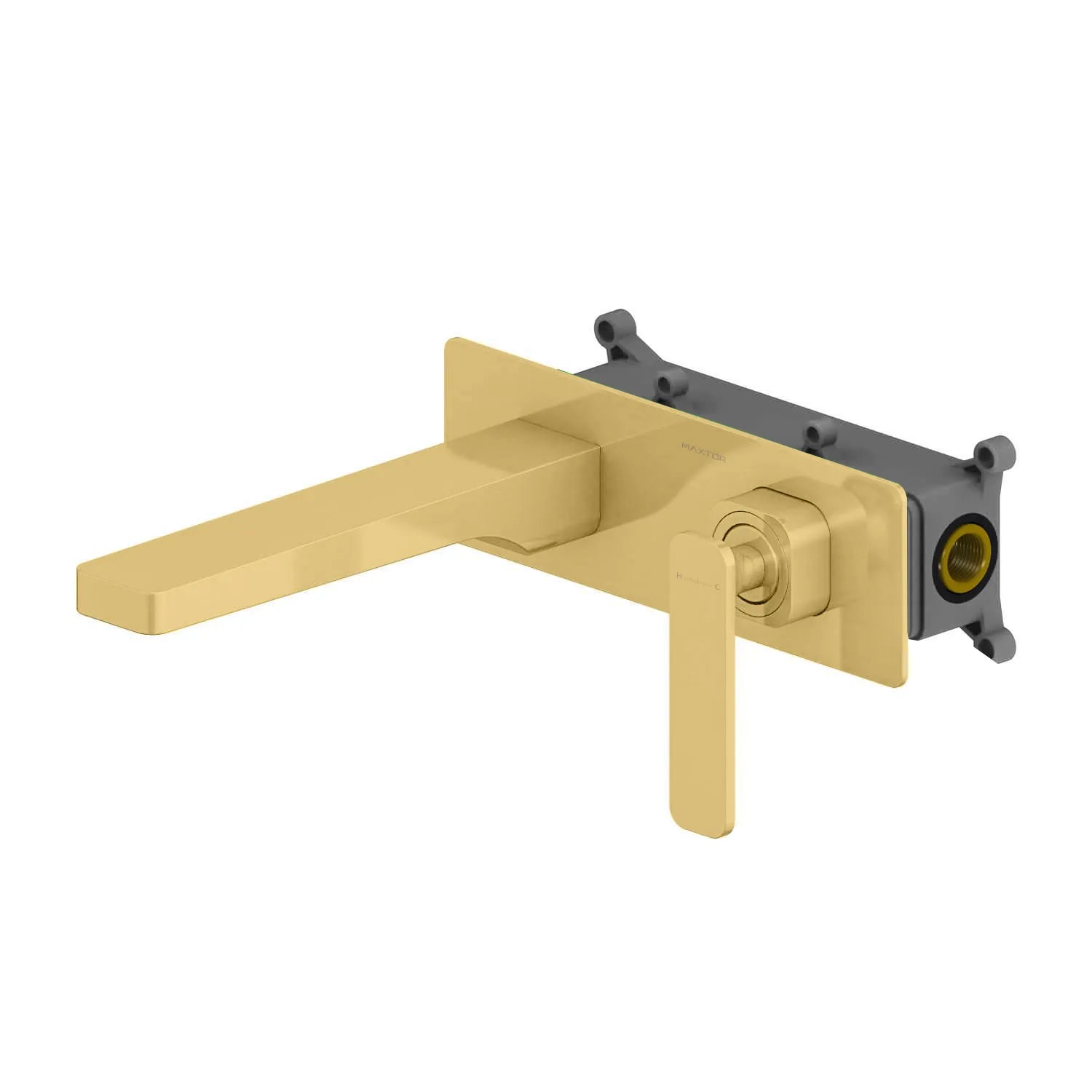 Wall Mounted Bathroom Basin Faucet with Rough-in Valve-AB003001 Brushed Gold