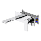Nile Wall Mounted Brass Basin Faucet-Bathroom vanity basin mixer-AB003003 Chrome