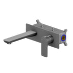 Nile Wall Mounted Brass Basin Faucet-Bathroom vanity basin mixer-AB003003 Brushed Gun Metal