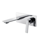 Wall Mounted Bathroom Faucet with Valve Box – Single Handle Basin Mixer – AB003011 Chrome