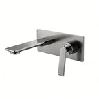 Wall Mounted Bathroom Faucet with Valve Box – Single Handle Basin Mixer – AB003011 Brushed Gun Metal