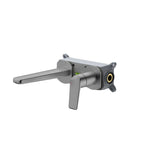 Wall-Mounted Bathroom Faucet with Brass Spout & Single Lever | AB003070 Brushed Gun Metal