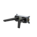 Wall-Mounted Bathroom Faucet with Brass Spout & Single Lever | AB003070 Matte Black