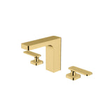 Rihine Widespread Bathroom Faucet-3 Hole Basin Mixer-AB004001 Brushed Gold
