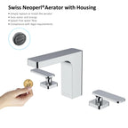 Rihine Widespread Bathroom Faucet-3 Hole Basin Mixer-AB004001