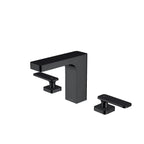 Rihine Widespread Bathroom Faucet-3 Hole Basin Mixer-AB004001 Matte Black