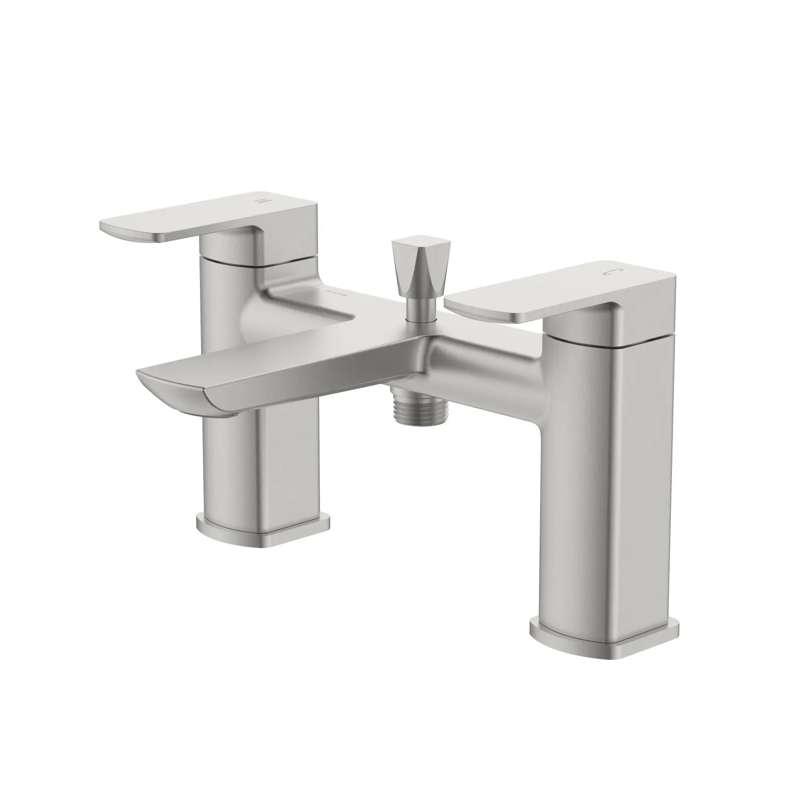 2 Handle Deck Mounted Bathtub Filler – Solid Brass Bath Tap with Diverter – AB004007 Brushed Nickel