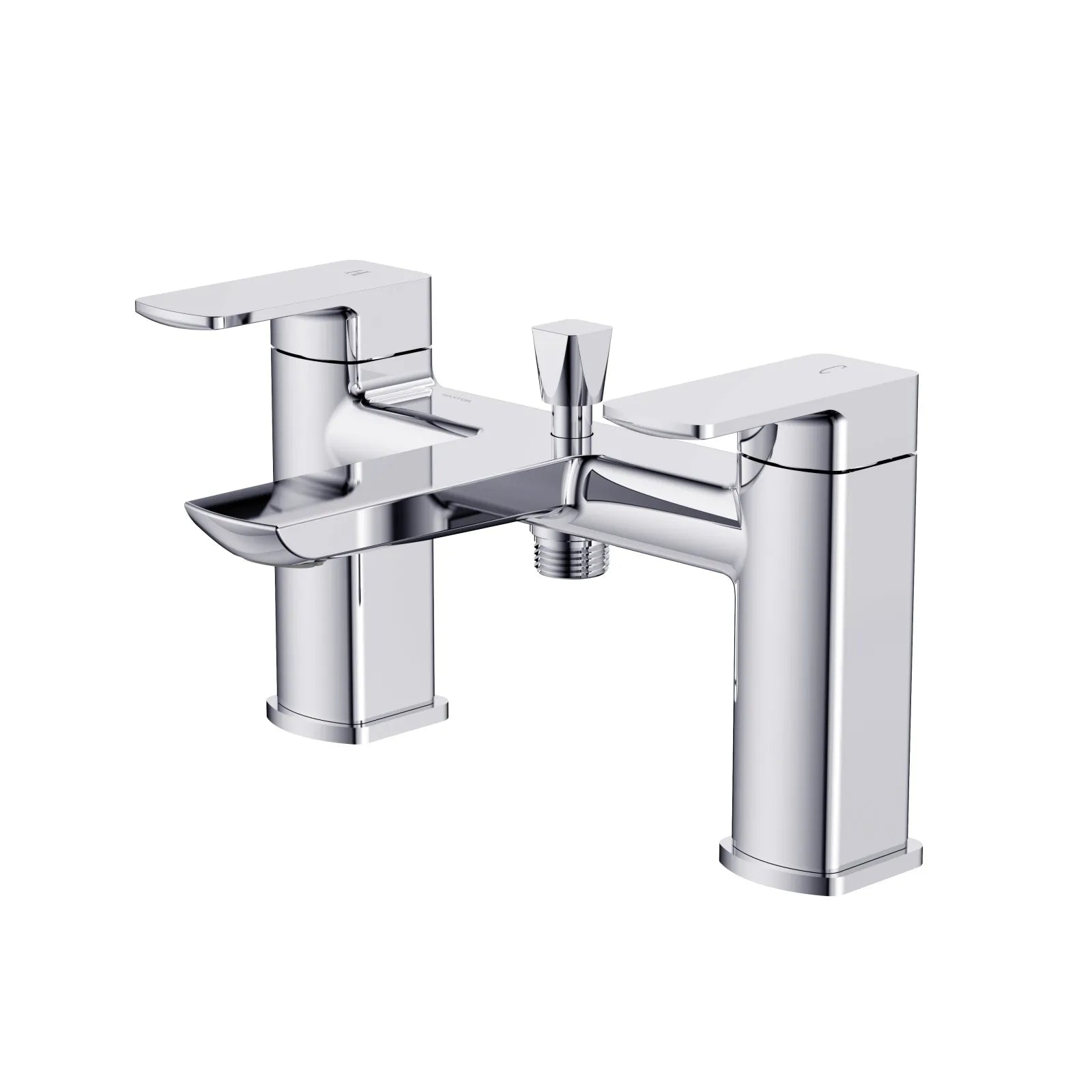 2 Handle Deck Mounted Bathtub Filler – Solid Brass Bath Tap with Diverter – AB004007 Chrome