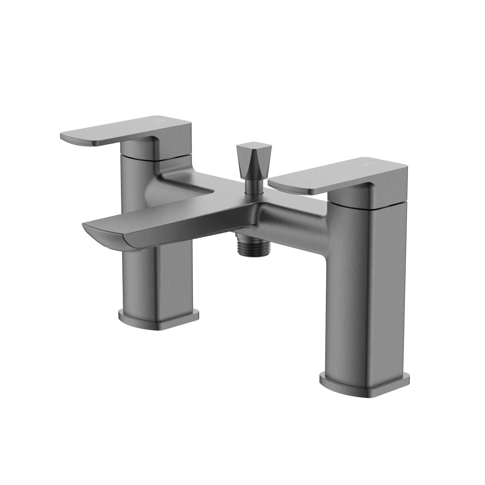 2 Handle Deck Mounted Bathtub Filler – Solid Brass Bath Tap with Diverter – AB004007 Brushed Gun Metal