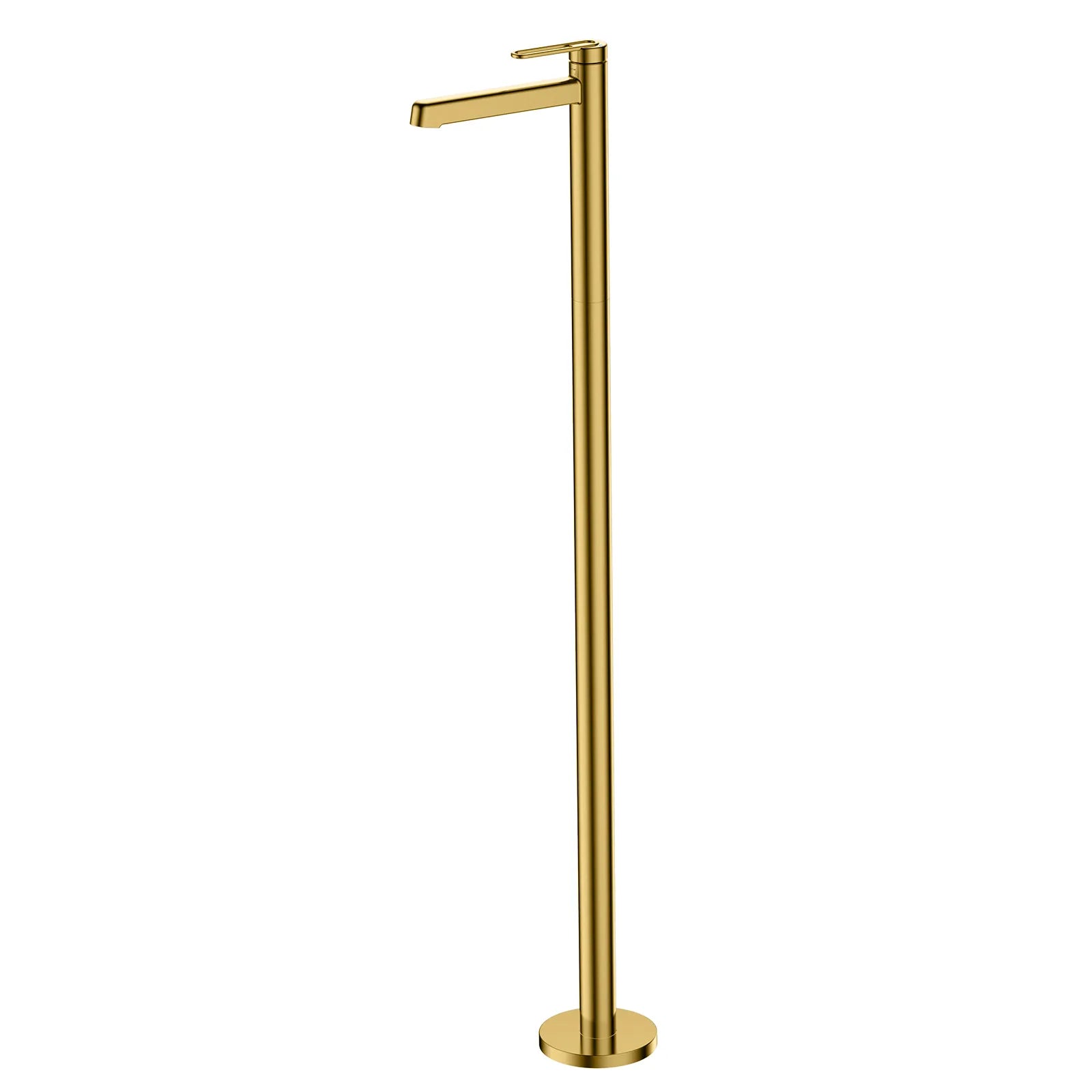 Free Standing Bathtub / Pedestal Basin Faucet – Floor-Mounted Tub Filler – AB004069BG Brushed Gold