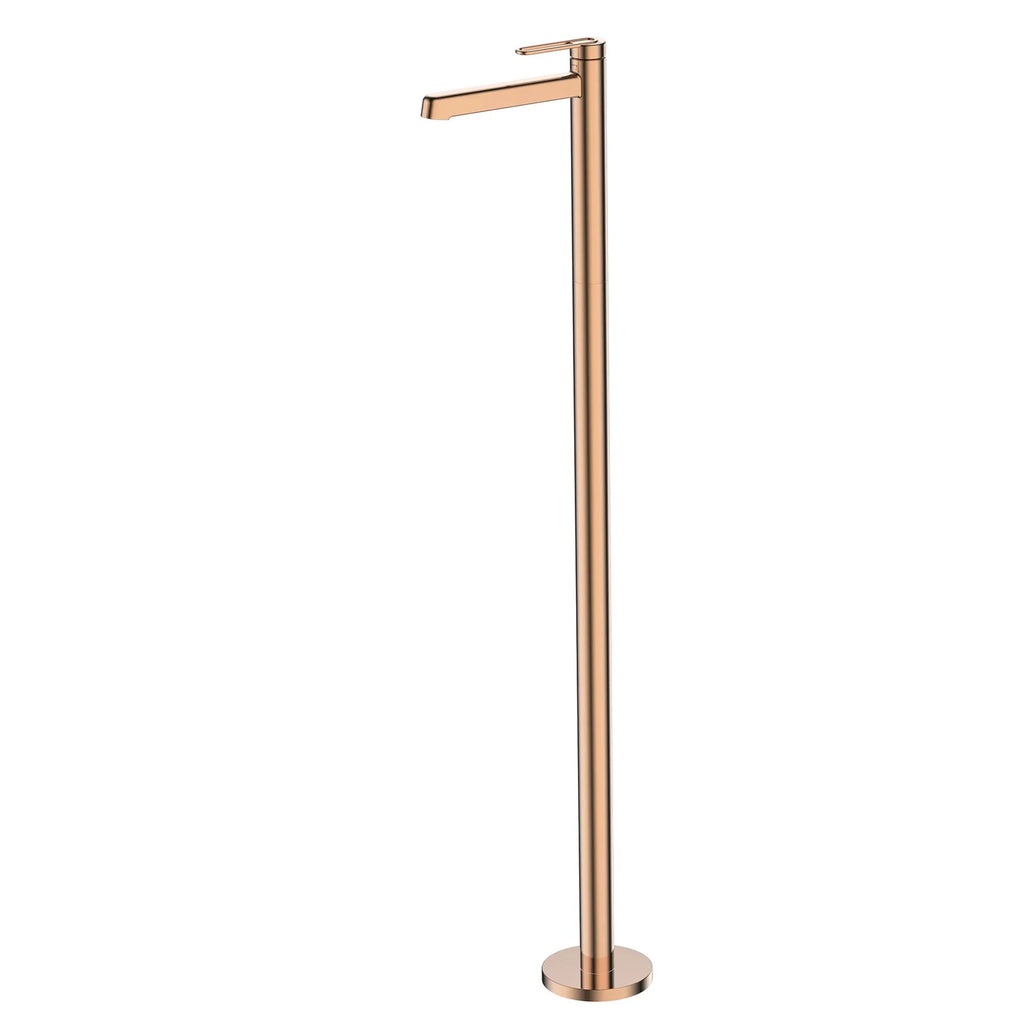 Free Standing Bathtub / Pedestal Basin Faucet – Floor-Mounted Tub Filler – AB004069BG Rose Gold