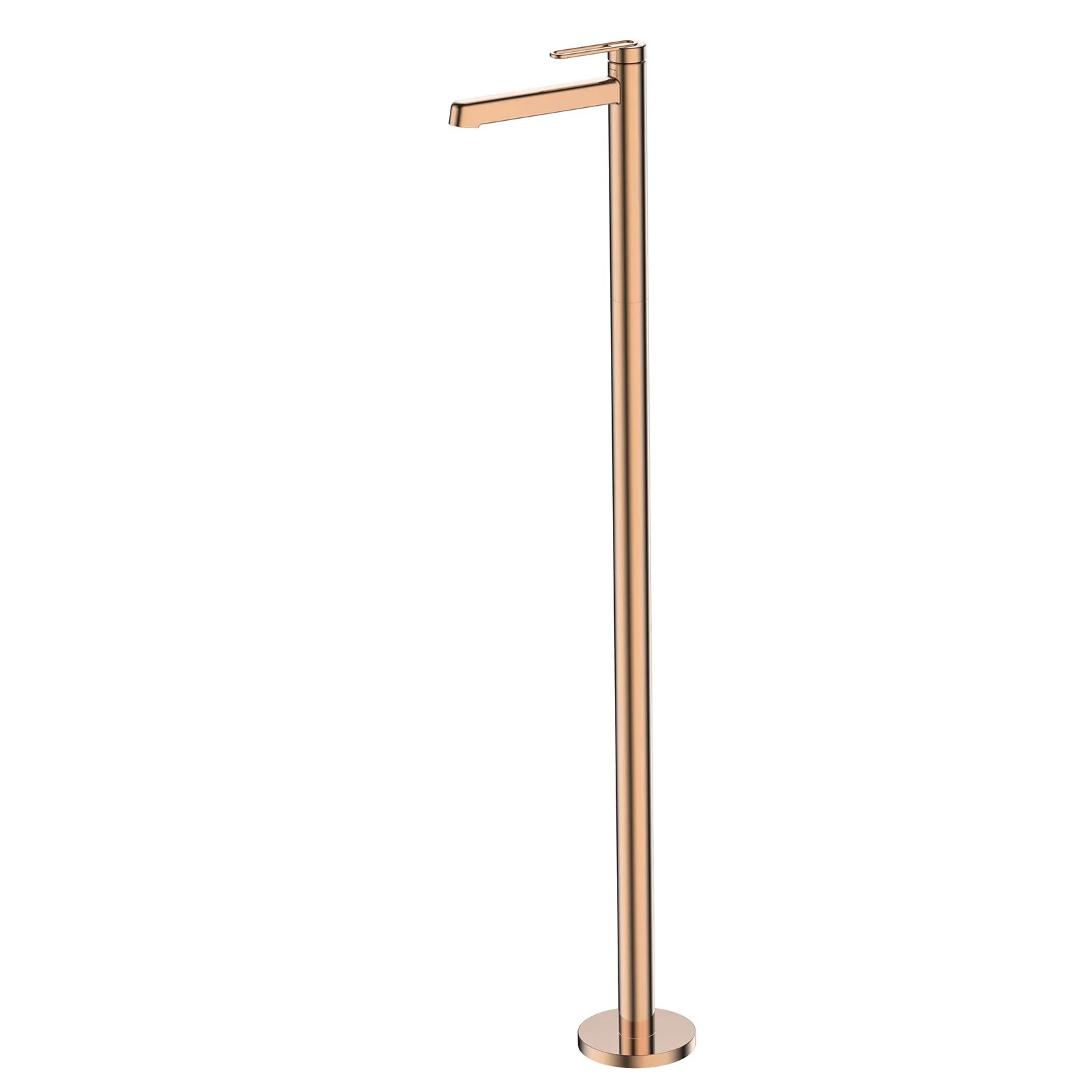 Free Standing Bathtub / Pedestal Basin Faucet – Floor-Mounted Tub Filler – AB004069BG Rose Gold