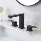 Widespread Lavatory Faucet with Square Spout, 3 holes basin faucet AB005000