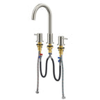 Circular 3 Holes Bathroom Basin Faucet with Two Handle AB005104