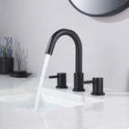 Circular 3 Holes Bathroom Basin Faucet with Two Handle AB005104