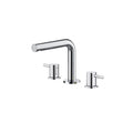 Erie Two Handles Short Basin Faucet, Widespread Bathroom Faucets | Widespread Sink Faucets-AB005005 Chrome