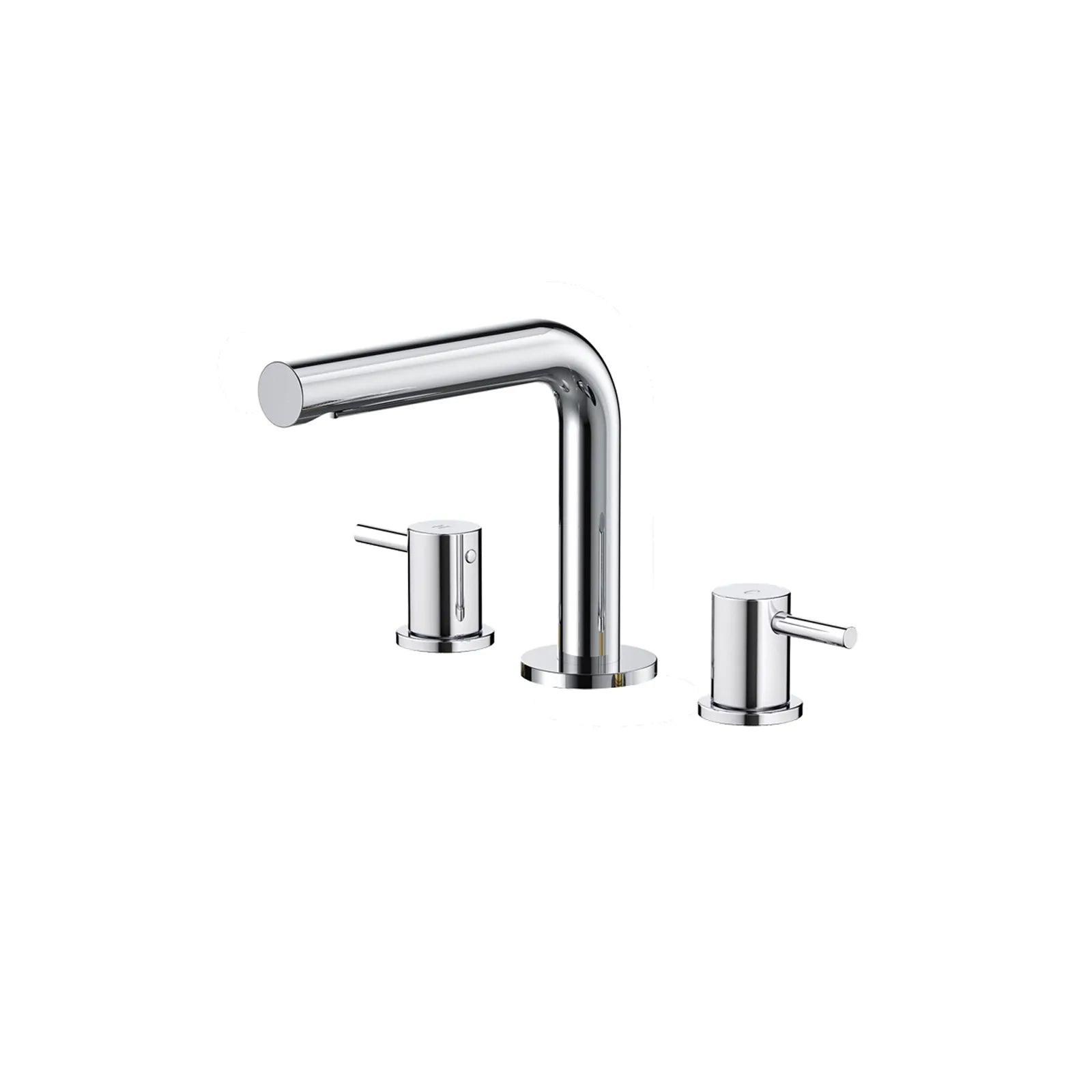 Erie Two Handles Short Basin Faucet, Widespread Bathroom Faucets | Widespread Sink Faucets-AB005005