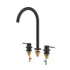 Maxtor Widespread Basin Faucet |Solid Brass 3-Hole Bathroom Mixer Spain ClTEC Cartridge-AB005006