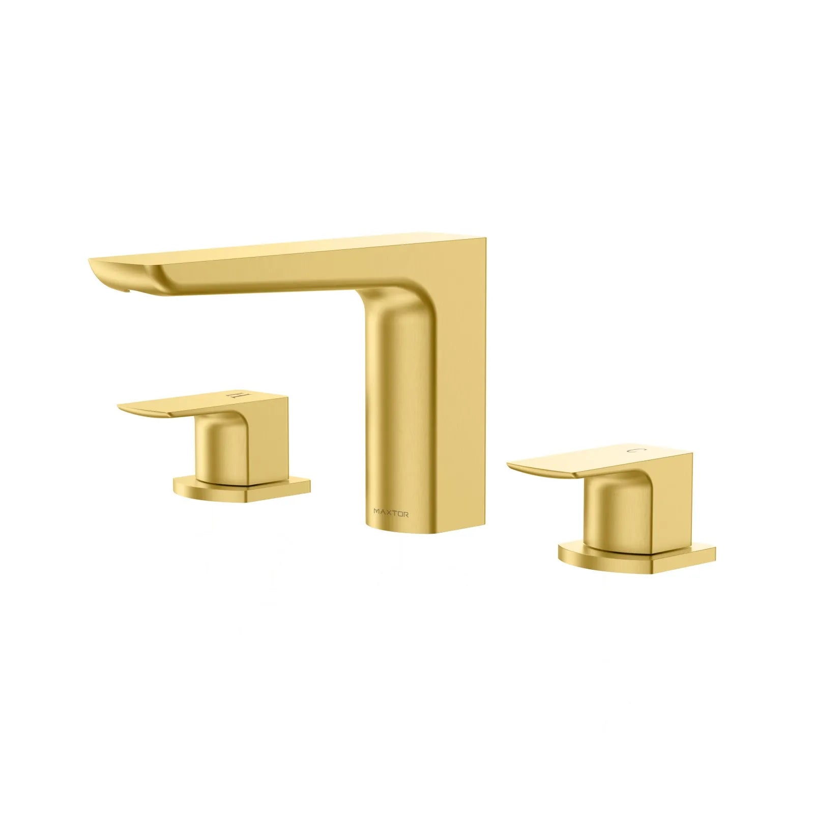 3 Hole Widespread Bathroom Basin Faucet – Solid Brass Deck Mount Mixer Tap – AB005007