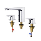 3 Hole Widespread Bathroom Basin Faucet – Solid Brass Deck Mount Mixer Tap – AB005007 Chrome