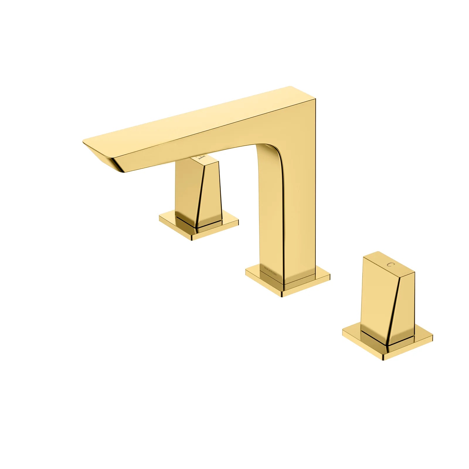 MAXTOR Widespread Bathroom Basin Faucet – AB005068 Brushed Gold