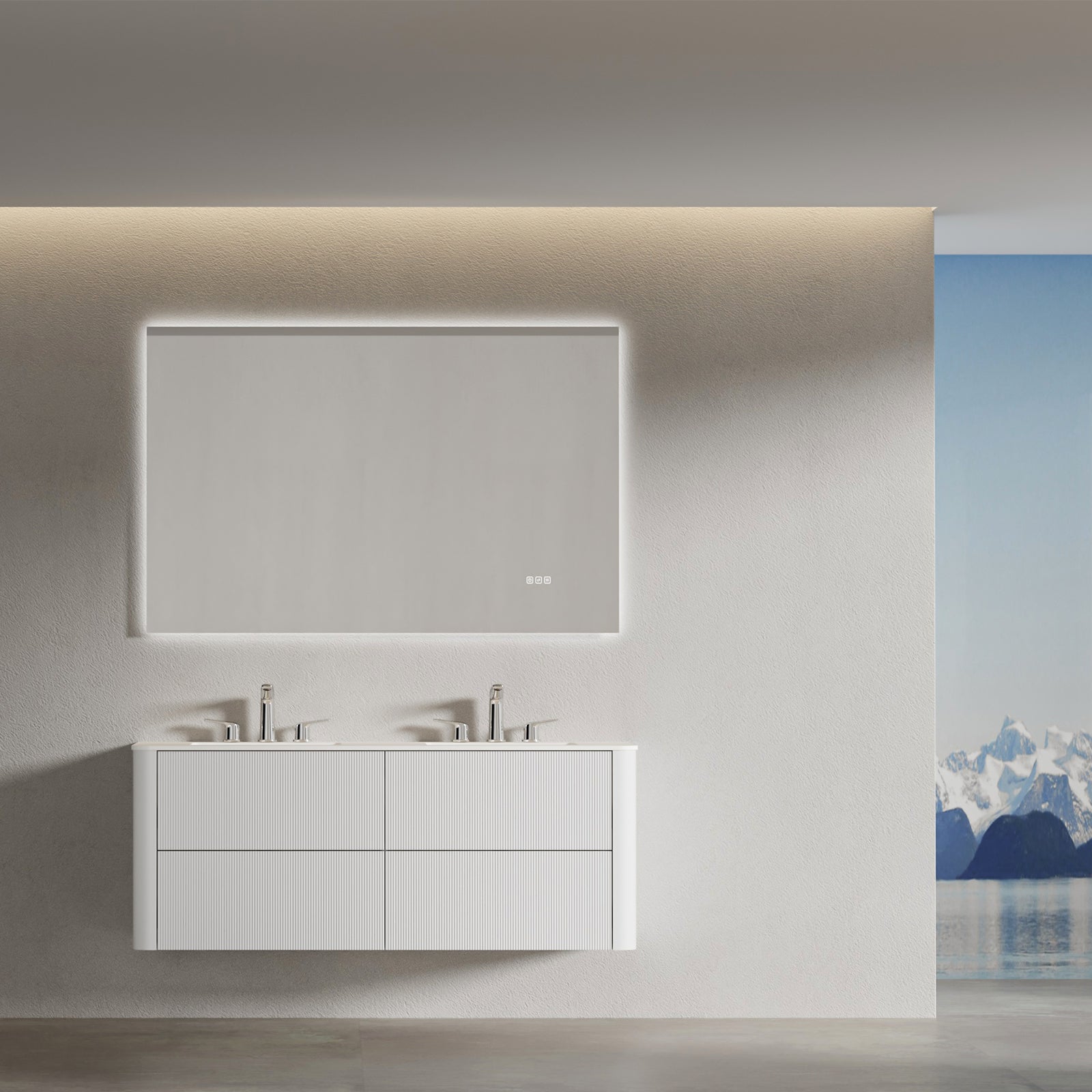 Kris Widespread Bathroom Basin Faucet – Model AB005070