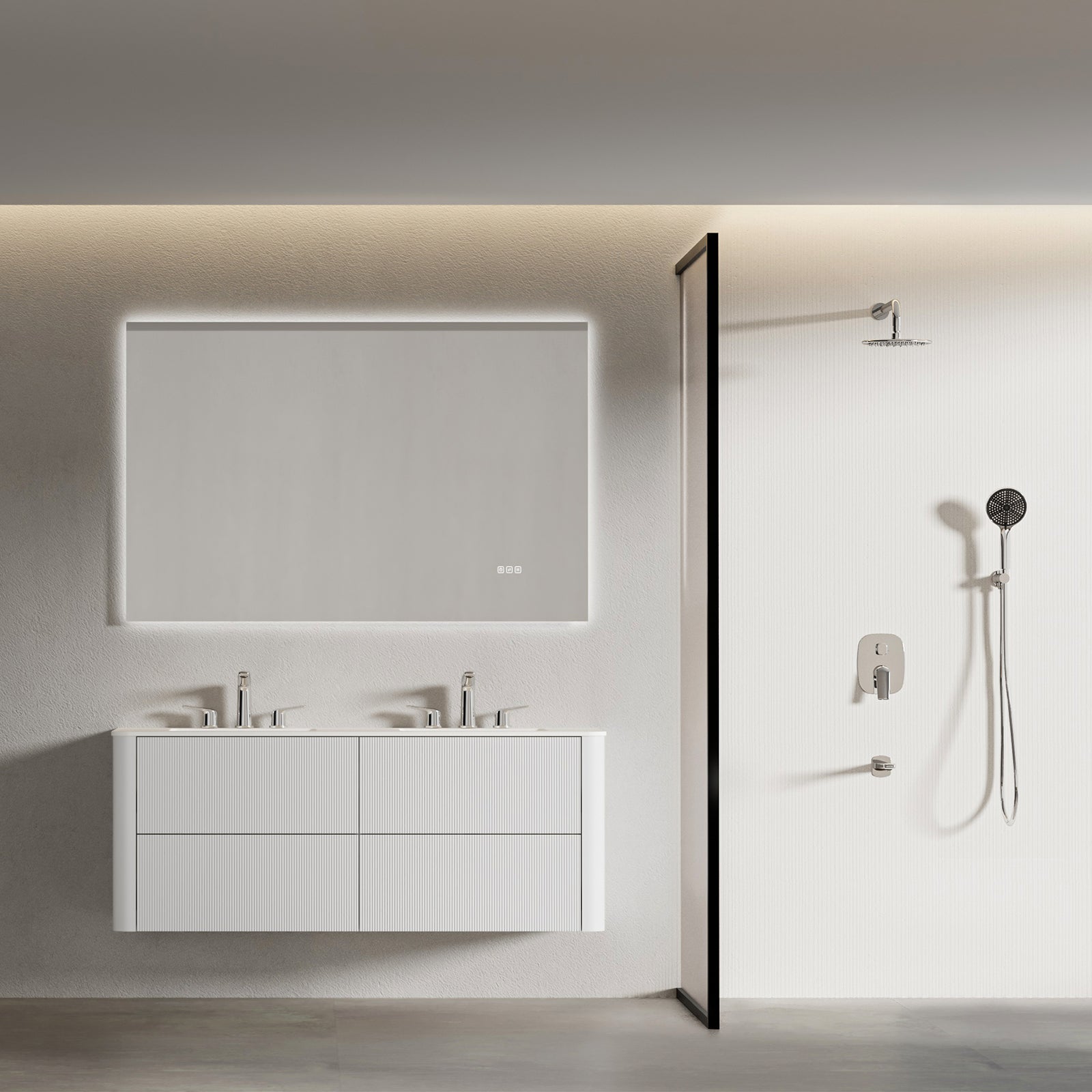 Kris Widespread Bathroom Basin Faucet – Model AB005070