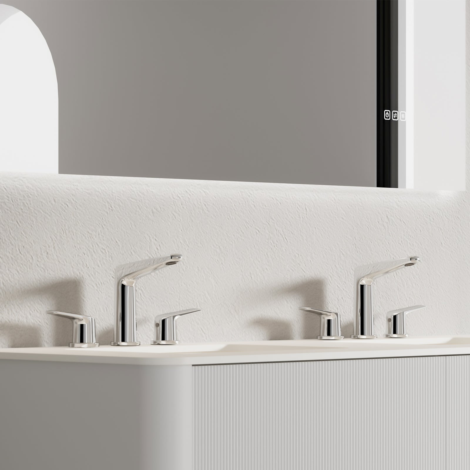 Kris Widespread Bathroom Basin Faucet – Model AB005070