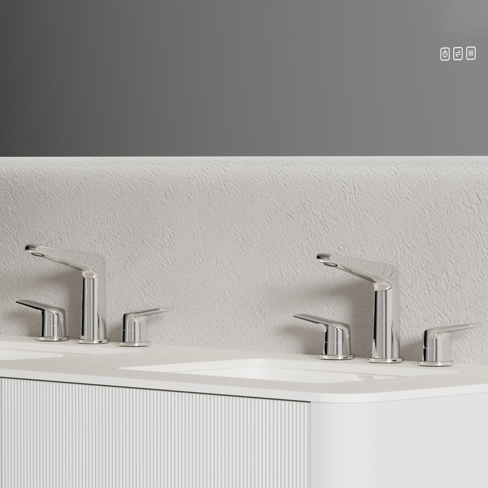 Kris Widespread Bathroom Basin Faucet – Model AB005070