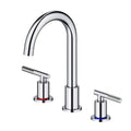 Circular 3 Holes Bathroom Basin Faucet with Two Handle AB005104 Chrome