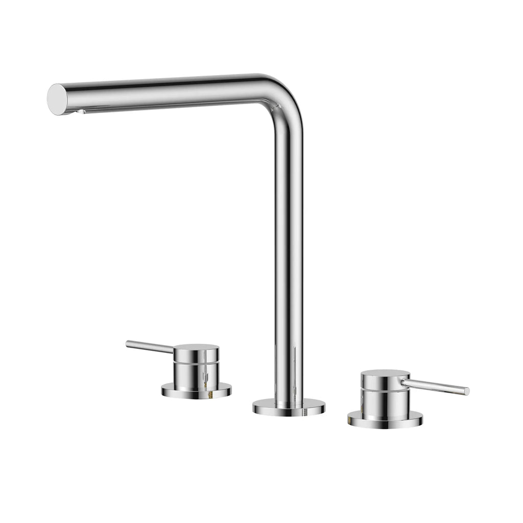Maxtor Widespread 3-Hole Basin Faucet-Two Handle Bathroom Vessel Faucet-AB005106 Chrome