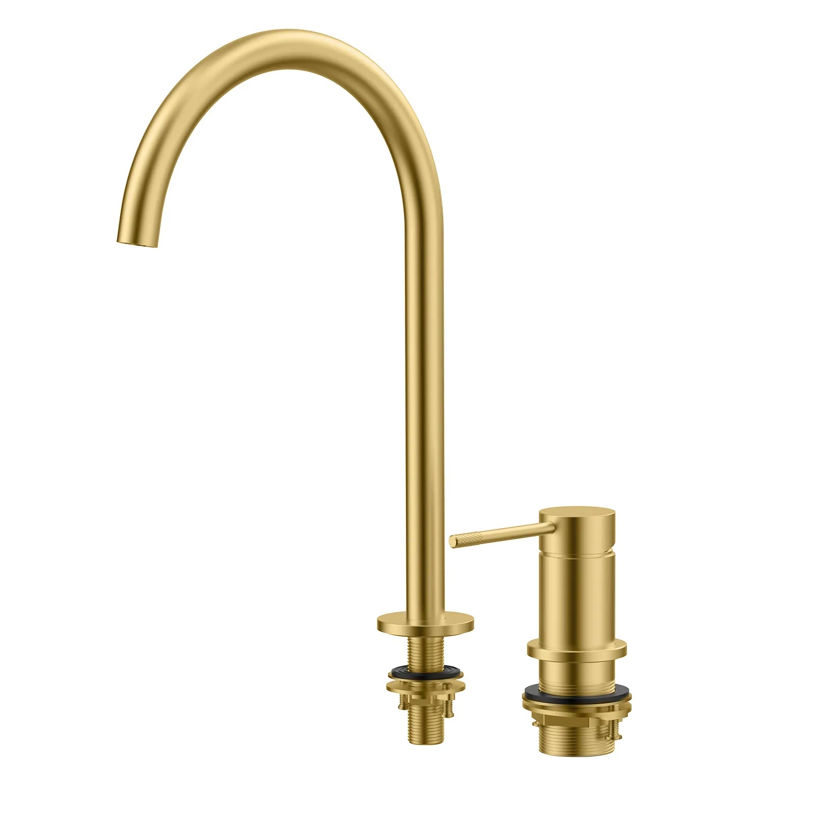Circular 2 Holes Bathroom Basin Faucet AB006004 Brushed Gold