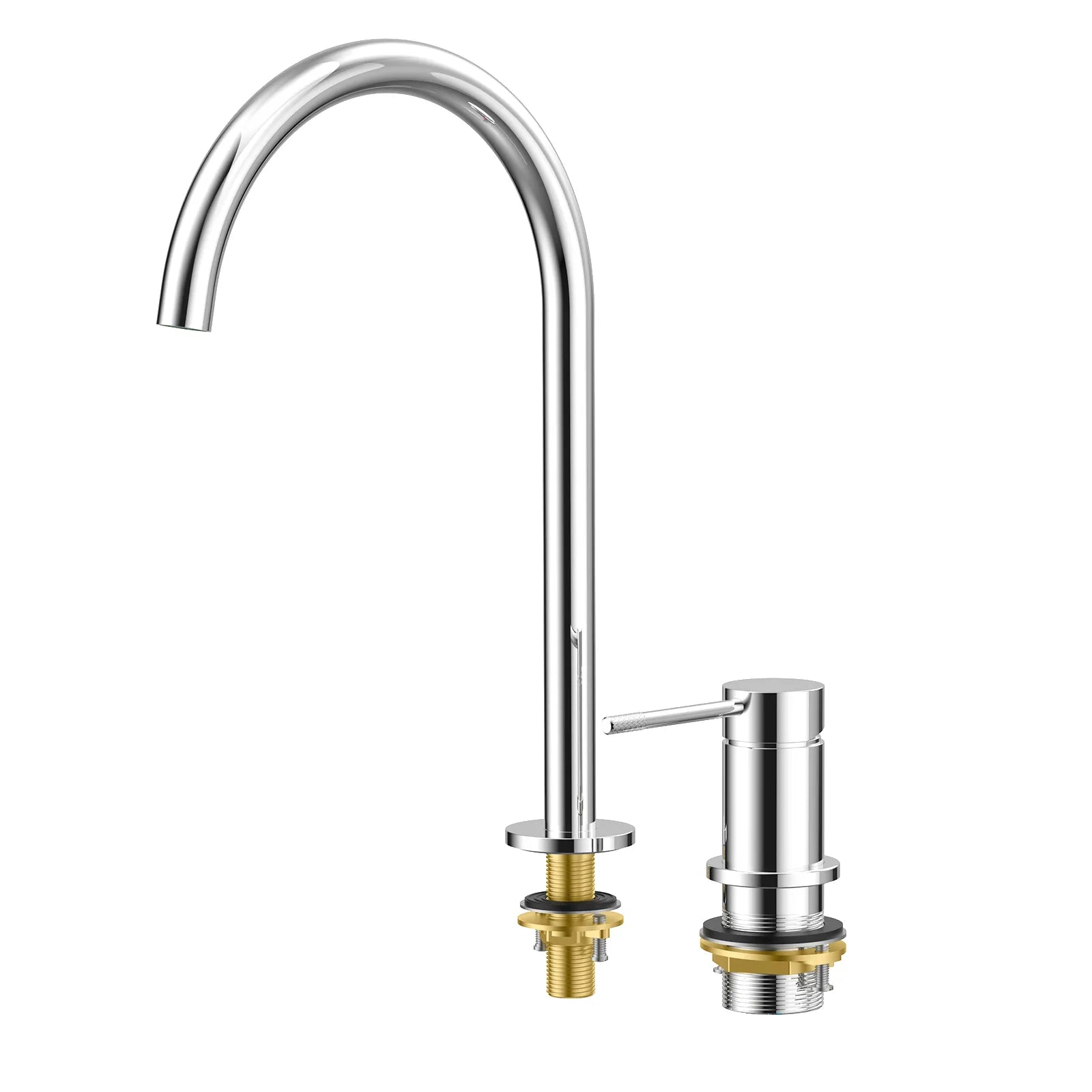 Circular 2 Holes Bathroom Basin Faucet AB006004 Chrome