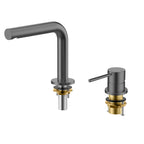 2 hole basin faucet with CITEC ceramic cartridge and swiss neoperl aerator-AB006005 Brushed Gun Metal