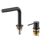 2 hole basin faucet with CITEC ceramic cartridge and swiss neoperl aerator-AB006005 Matte Black