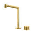 Sure 2 Hole Widespread Bathroom Basin Faucet-Modern Basin Mixer AB006027 Brushed Gold