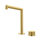 Sure 2 Hole Widespread Bathroom Basin Faucet-Modern Basin Mixer AB006027 Brushed Gold