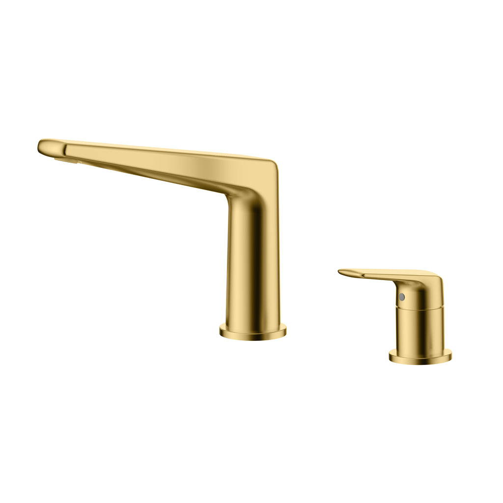 Kris Widespread Bathroom Basin Faucet – Model AB006070 Brushed Gold
