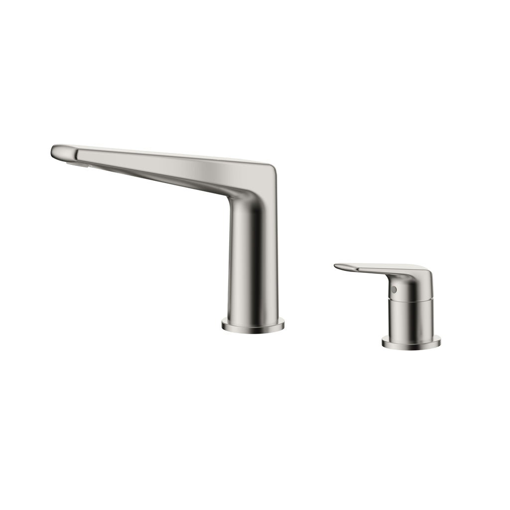 Kris Widespread Bathroom Basin Faucet – Model AB006070 Brushed Nickel