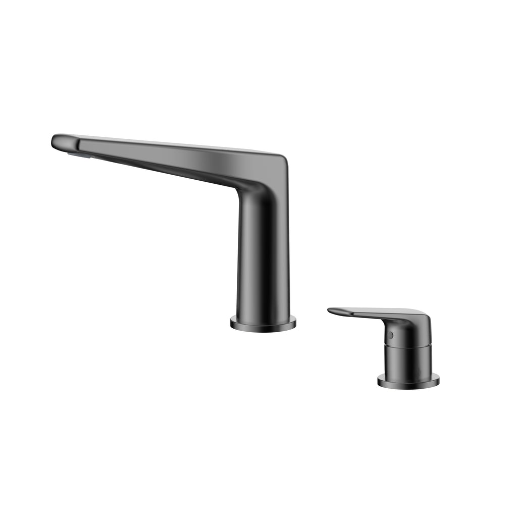 Kris Widespread Bathroom Basin Faucet – Model AB006070 Brushed Gun Metal