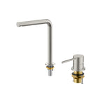Erie Two Hole Basin Faucet, Deck Mount Sink Mixer-AB006105 Brushed Nickel